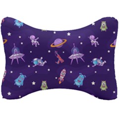 Space-seamless-pattern Seat Head Rest Cushion by Salman4z