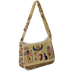 Egypt-horizontal-illustration Zip Up Shoulder Bag