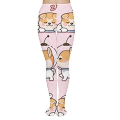 Set-kawaii-smile-japanese-dog-akita-inu-cartoon Tights by Salman4z