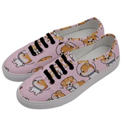 Set-kawaii-smile-japanese-dog-akita-inu-cartoon Men s Classic Low Top Sneakers by Salman4z