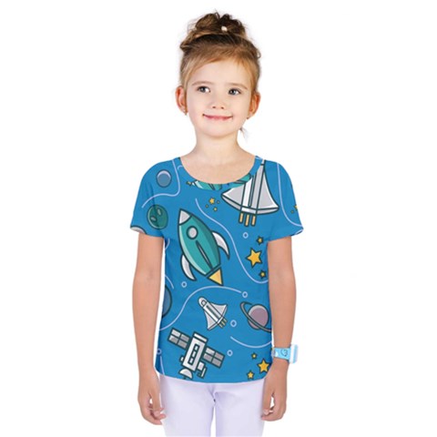 About-space-seamless-pattern Kids  One Piece Tee by Salman4z