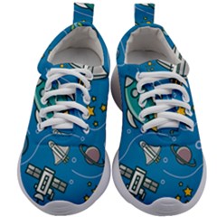 About-space-seamless-pattern Kids Athletic Shoes by Salman4z