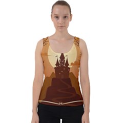 Beautiful-castle Velvet Tank Top by Salman4z