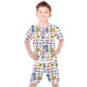 Monster-cool-seamless-pattern Kids  Tee and Shorts Set View1