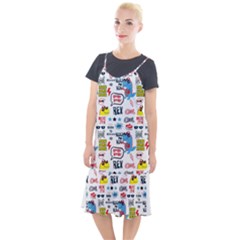 Monster-cool-seamless-pattern Camis Fishtail Dress