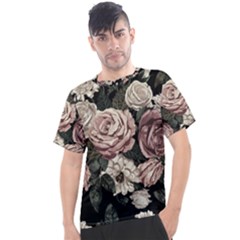 Elegant-seamless-pattern-blush-toned-rustic-flowers Men s Sport Top by Salman4z