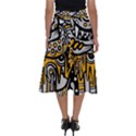 Crazy-abstract-doodle-social-doodle-drawing-style Perfect Length Midi Skirt View2