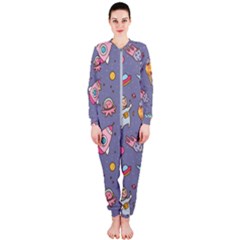 Outer-space-seamless-background Onepiece Jumpsuit (ladies) by Salman4z