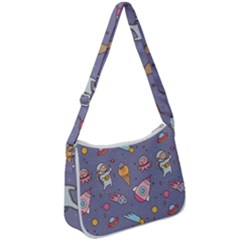 Outer-space-seamless-background Zip Up Shoulder Bag by Salman4z