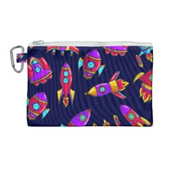Space-patterns Canvas Cosmetic Bag (large)