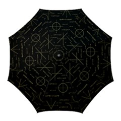 Abstract-math Pattern Golf Umbrellas by Salman4z