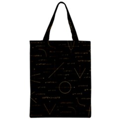 Abstract-math Pattern Zipper Classic Tote Bag