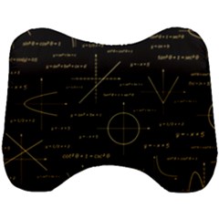 Abstract-math Pattern Head Support Cushion