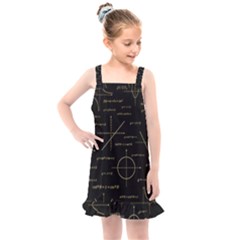 Abstract-math Pattern Kids  Overall Dress