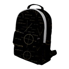 Abstract-math Pattern Flap Pocket Backpack (Large)