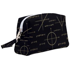 Abstract-math Pattern Wristlet Pouch Bag (Large)