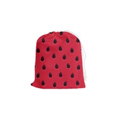 Seamless-watermelon-surface-texture Drawstring Pouch (small) by Salman4z