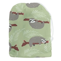 Sloths-pattern-design Drawstring Pouch (3xl) by Salman4z