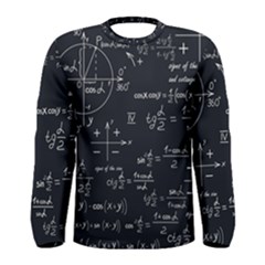 Mathematical-seamless-pattern-with-geometric-shapes-formulas Men s Long Sleeve Tee by Salman4z