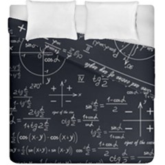 Mathematical-seamless-pattern-with-geometric-shapes-formulas Duvet Cover Double Side (king Size)