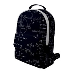 Mathematical-seamless-pattern-with-geometric-shapes-formulas Flap Pocket Backpack (large) by Salman4z