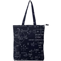 Mathematical-seamless-pattern-with-geometric-shapes-formulas Double Zip Up Tote Bag by Salman4z