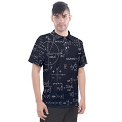 Mathematical-seamless-pattern-with-geometric-shapes-formulas Men s Polo Tee by Salman4z