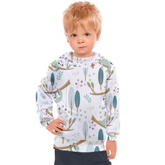 Pattern-sloth-woodland Kids  Hooded Pullover by Salman4z