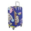 Hand-drawn-cute-sloth-pattern-background Luggage Cover (Small) View2