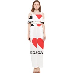 I Love Oregano Draped Sleeveless Chiffon Jumpsuit by ilovewhateva