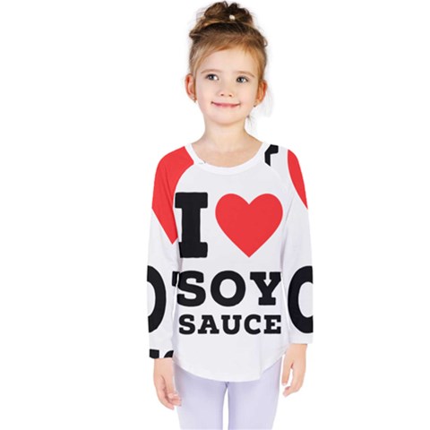 I Love Soy Sauce Kids  Long Sleeve Tee by ilovewhateva