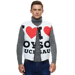 I Love Soy Sauce Men s Short Button Up Puffer Vest	 by ilovewhateva