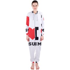 I Love Dim Sum Hooded Jumpsuit (ladies) by ilovewhateva