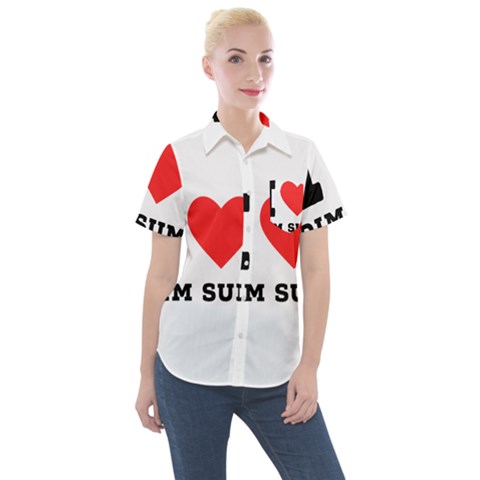 I Love Dim Sum Women s Short Sleeve Pocket Shirt by ilovewhateva