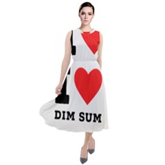 I Love Dim Sum Round Neck Boho Dress by ilovewhateva