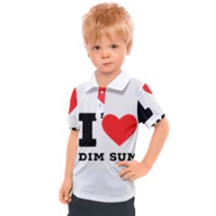 I Love Dim Sum Kids  Polo Tee