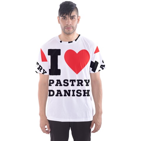 I Love Pastry Danish Men s Sport Mesh Tee by ilovewhateva