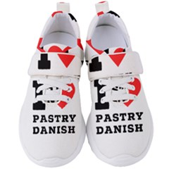 I Love Pastry Danish Women s Velcro Strap Shoes
