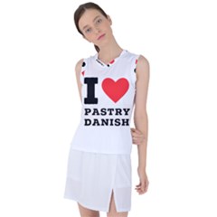 I Love Pastry Danish Women s Sleeveless Sports Top by ilovewhateva