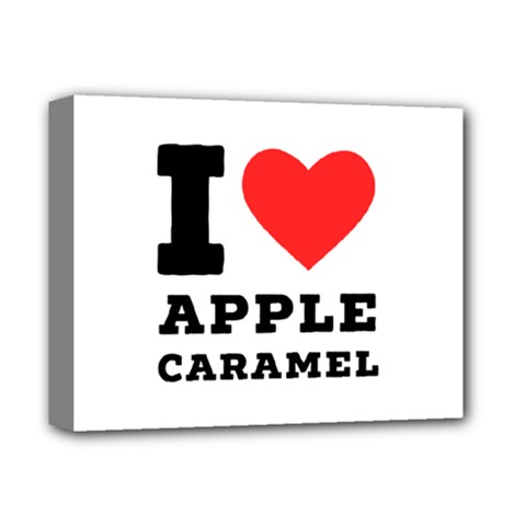 I Love Apple Caramel Deluxe Canvas 14  X 11  (stretched) by ilovewhateva