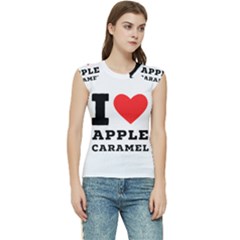 I Love Apple Caramel Women s Raglan Cap Sleeve Tee by ilovewhateva