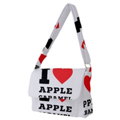 I Love Apple Caramel Full Print Messenger Bag (m) by ilovewhateva