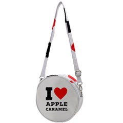 I Love Apple Caramel Crossbody Circle Bag by ilovewhateva