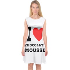 I Love Chocolate Mousse Capsleeve Midi Dress by ilovewhateva