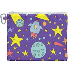 Card-with-lovely-planets Canvas Cosmetic Bag (xxxl) by Salman4z