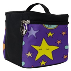 Card-with-lovely-planets Make Up Travel Bag (small) by Salman4z