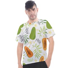 Seamless-tropical-pattern-with-papaya Men s Sport Top by Salman4z