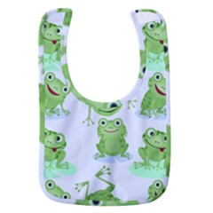 Cute-green-frogs-seamless-pattern Baby Bib