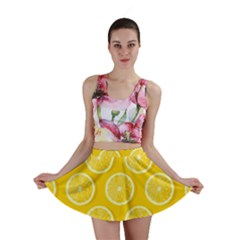 Lemon-fruits-slice-seamless-pattern Mini Skirt by Salman4z
