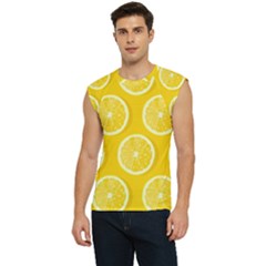 Lemon-fruits-slice-seamless-pattern Men s Raglan Cap Sleeve Tee by Salman4z